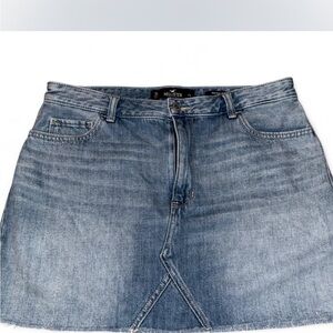 Hollister Women's Light Blue Denim Mini Skirt
